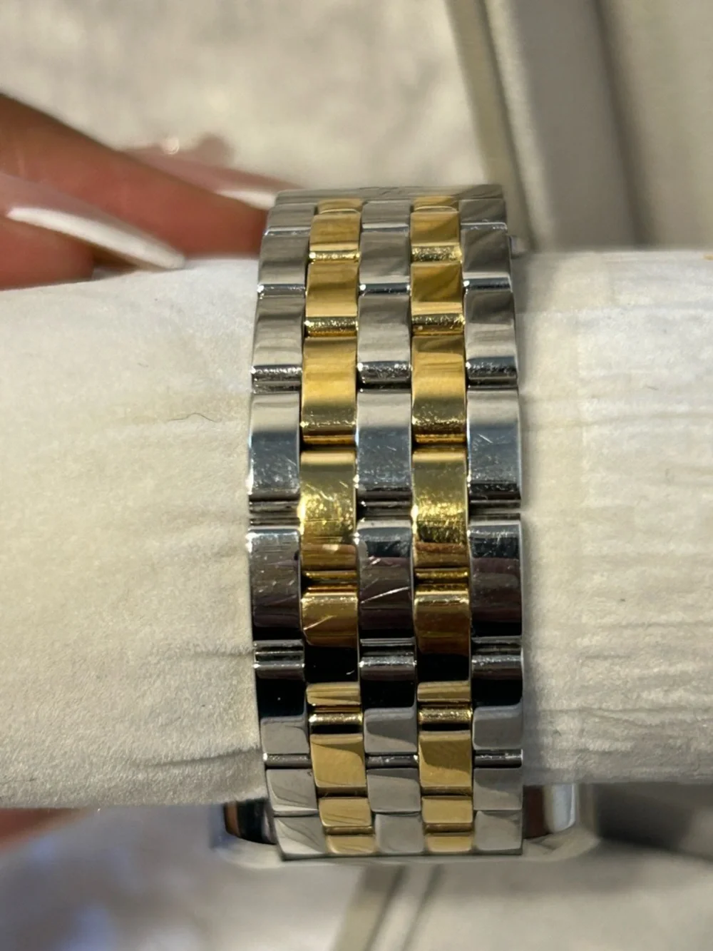 Michele Two-Tone Silver & Gold‎ Urban Mini Watch